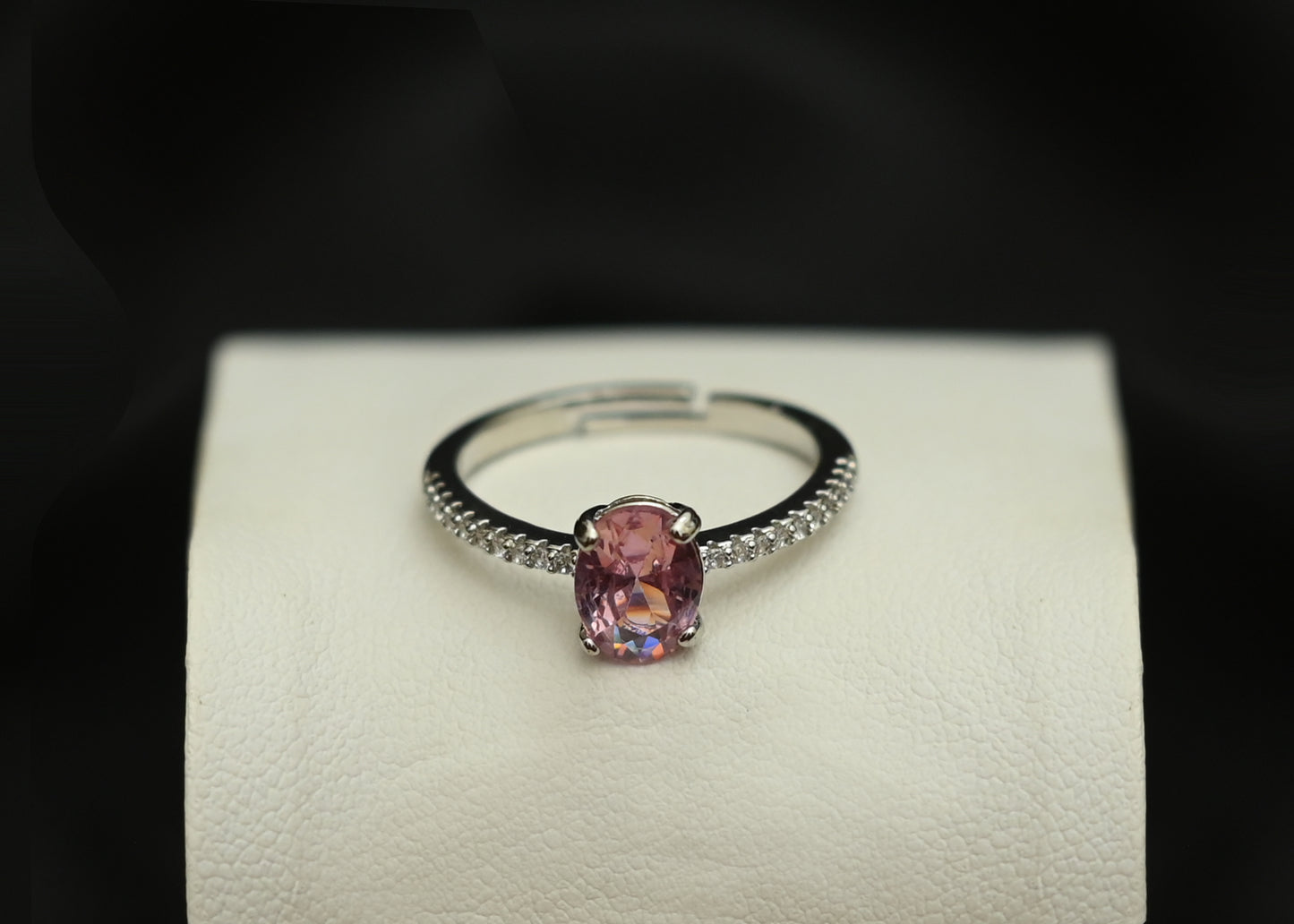 Lavender Halo Ring